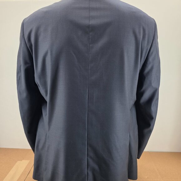 Peter Millar Men's 46R Blue Wool Sport Coat Blazer Jacket Classic Fit - Picture 12 of 16